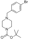 structure of CAS# 844891-10-7, Tert-Butyl 4-(4-Bromobenzyl)Piperazine-1-Carboxylate;TERT-BUTYL 4-(4-BROMOBENZYL)PIPERAZINE-1-CARBOXYLATE;4-(4-BROMOBENZYL)PIPERAZINE, N1-BOC PROTECTED;1-Boc- 4-(4-Bromobenzyl)Piperazine