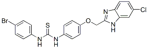 CAS#: 84502-13-6， 1-(4-Bromophenyl)-3-[4-[(5-Chloro-3H-Benzoimidazol-2-Yl)Methoxy]Phenyl ]Thiourea
