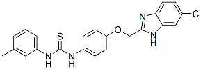 CAS#: 84502-14-7， 3-[4-[(5-Chloro-3H-Benzoimidazol-2-Yl)Methoxy]Phenyl]-1-(3-Methylphenyl)Thiourea
