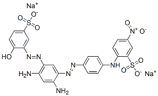 CAS#: 84521-99-3， Disodium 2-[[4-[[2,4-Diamino-5-[(2-Hydroxy-5-Sulphonatophenyl)Azo]Phenyl]Azo]Phenyl]Amino]-5-Nitrobenzenesulphonate