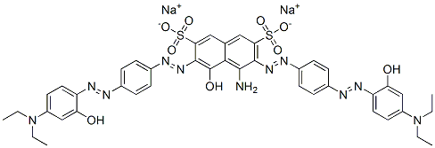 CAS#: 84522-01-0， Disodium 4-Amino-3,6-Bis[[4-[[4-(Diethylamino)-2-Hydroxyphenyl]Azo]Phenyl]Azo]-5-Hydroxynaphthalene-2,7-Disulphonate