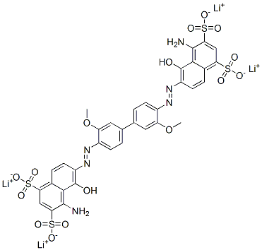 CAS#: 84559-91-1， 6,6'-[(3,3'-Dimethoxy[1,1'-Biphenyl]-4,4'-Diyl)Bis(Azo)]Bis[4-Amino-5-Hydroxy-1,3-Naphthalenedisulfonic Acid] Tetralithium Salt