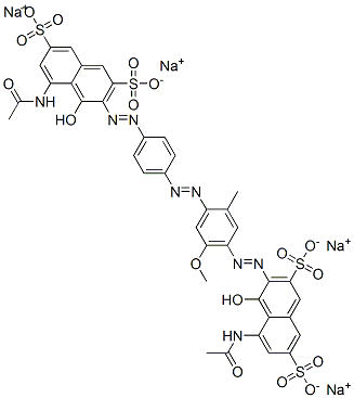 CAS#: 84560-10-1， Tetrasodium 5-(Acetamido)-3-[[4-[[4-[[8-(Acetamido)-1-Hydroxy-3,6-Disulphonato-2-Naphthyl]Azo]-5-Methoxy-o-Tolyl]Azo]Phenyl]Azo]-4-Hydroxynaphthalene-2,7-Disulphonate