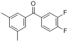 structure of CAS# 845781-09-1, 3,4-Difluoro-3',5'-Dimethylbenzophenone;3,4-DIFLUORO-3',5'-DIMETHYLBENZOPHENONE