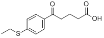 结构式 CAS# 845790-39-8, 5-(4-乙基噻吩基)-5-氧代戊酸