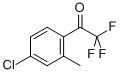 structure of CAS# 845823-13-4, 4'-Chloro-2'-Methyl-2,2,2-Trifluoroacetophenone;1-(4-Chloro-2-Methylphenyl)-2,2,2-Trifluoroethanone;4'-CHLORO-2'-METHYL-2,2,2-TRIFLUOROACETOPHENONE