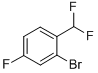 structure of CAS# 845866-81-1, 2-Bromo-1-Difluoromethyl-4-Fluorobenzene;BENZENE, 2-BROMO-1-(DIFLUOROMETHYL)-4-FLUORO-;2-BROMO-1-DIFLUOROMETHYL-4-FLUOROBENZENE