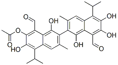 CAS#: 84625-57-0， 1,1,6,6,7,7-Hexahydroxy-5,5-Diisopropyl-3,3-Dimethyl(2,2-Binaphthalene)-8,8-Dicarbaldehyde Monoacetate