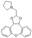 CAS#: 84646-78-6， 1-((3a,12b-Dihydrodibenzo(b,f)-1,3-Dioxolo(4,5-d)Oxepin-2 -Yl)Methyl)-Pyrrolidine