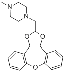 CAS#: 84646-82-2， 1-((3a,12b-Dihydrodibenzo(b,f)-1,3-Dioxolo(4,5-d)Oxepin-2- Yl)Methyl)-4-Methyl-Piperazine