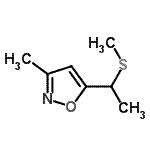 CAS#: 84654-06-8， 3-Methyl-5-[1-(methylsulfanyl)ethyl]-1,2-oxazole