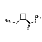 CAS#: 84673-48-3， Methyl (1R,2S)-2-(cyanomethyl)cyclobutanecarboxylate