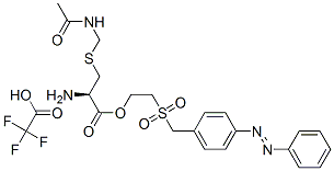 CAS 登录号：84712-95-8， 2-((对(苯基偶氮)苄基)磺酰基)乙基 S-(乙酰氨基甲基)-L-半胱氨酸酯单(三氟乙酸盐)