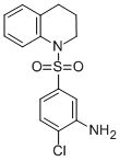 structure of CAS# 847171-51-1, 1-(3-Amino-4-Chlorobenzenesulfonyl)-1,2,3,4-Tetrahydroquinoline;1-(3-AMINO-4-CHLOROBENZENESULFONYL)-1,2,3,4-TETRAHYDROQUINOLINE