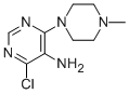 structure of CAS# 84762-68-5, 4-Chloro-6-(4-Methyl-Piperazin-1-Yl)-Pyrimidin-5-Ylamine;4-CHLORO-6-(4-METHYL-PIPERAZIN-1-YL)-PYRIMIDIN-5-YLAMINE