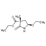 CAS#: 84763-06-4， Ethyl (3R,5R)-5-ethoxy-3-methyl-2-oxo-3-pyrrolidinecarboxylate