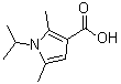 结构式 CAS# 847744-27-8, 1-异丙基-2,5-二甲基-1H-吡咯-3-羧酸