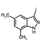 CAS#: 847906-31-4， 3-Iodo-5,7-dimethyl-1H-indazole