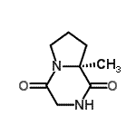 structure of CAS# 847952-36-7, (8aS)-8a-Methylhexahydropyrrolo[1,2-a]pyrazine-1,4-dione;(S)-8a-methylhexahydropyrrolo[1,2-a]pyrazine-1,4-dione