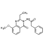 CAS#: 848027-01-0， N-(2-Ethyl-8-methoxy-4-oxo-3(4H)-quinazolinyl)-2-phenylacetamide