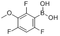 结构式 CAS# 849062-08-4, 3-甲氧基-2,4,6-三氟苯硼酸