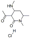 CAS#: 84912-06-1， 3-Acetyl-1,6-Dimethyl-4-(Methylamino)Piperidin-2-One Monohydrochloride
