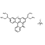 CAS#: 84912-22-1， 2-[3,6-bis(diethylamino)xanthen-10-ium-9-yl]benzoic acid sulfate