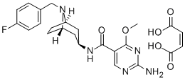 CAS#: 84923-18-2， 2-Amino-N-(8-(4-Fluorobenzyl)-3-beta-Nortropanyl)-4-Methoxy-5-Pyrimidinecarboxamide Monomaleate