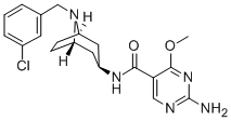 CAS#: 84923-25-1， 2-Amino-N-(8-(3-Chlorobenzyl)-3-beta-Nortropanyl)-4-Methoxy-5-Pyrimidinecarboxamide