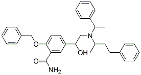 CAS#: 84963-40-6， 2-(Benzyloxy)-5-[1-Hydroxy-2-[(alpha-Methylbenzyl)(1-Methyl-3-Phenylpropyl)Amino]Ethyl]Benzamide