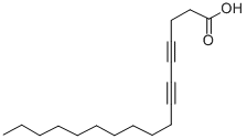 structure of CAS# 84975-52-0, 4,6-Heptadecadiynoic Acid;4,6-HEPTADECADIYNOIC ACID