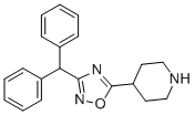 结构式 CAS# 849925-02-6, 4-(3-二苯甲基-1,2,4-恶二唑-5-基)哌啶