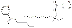 CAS#: 85018-81-1， [2,11-Dimethyl-2-Propyl-11-(Pyridine-3-Carbonyloxymethyl)Tetradecyl] Pyridine-3-Carboxylate