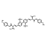 CAS#: 85030-63-3， 4,4'-Bis({1-[(4-methoxyphenyl)amino]-1,3-dioxo-2-butanyl}diazenyl)-2,2'-biphenyldisulfonic acid