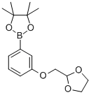 结构式 CAS# 850411-08-4, 3-[1,3]二氧戊环-2-基甲氧基苯硼酸频哪醇酯