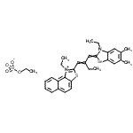 CAS#: 85050-02-8， 1-Ethyl-2-{2-[(3-ethyl-5,6-dimethyl-1,3-benzoselenazol-2(3H)-ylidene)methyl]-1-buten-1-yl}naphtho[1,2-d][1,3]thiazol-1-ium ethyl sulfate