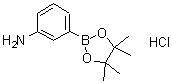 结构式 CAS# 850567-51-0, 3-氨基苯硼酸频哪醇酯盐酸盐