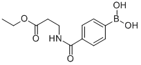 结构式 CAS# 850568-19-3, 4-[(3-乙氧基-3-氧代丙基)氨基甲酰]苯硼酸