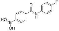 结构式 CAS# 850568-27-3, 4-(4-氟苯基)氨基羰基苯硼酸