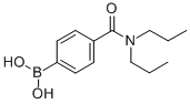 structure of CAS# 850568-32-0, 4-(Dipropylcarbamoyl)Phenylboronic Acid;4-(N,N-Dipropylaminocarbonyl)Benzeneboronic Acid 98%;4-(Di-N-Propylcarbamoyl)Benzeneboronic Acid, 98%;4-(N,N-DIPROPYLAMINOCARBONYL)BENZENEBORONIC ACID