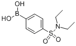 structure of CAS# 850568-76-2, 4-(N,N-Diethylsulphonamido)Benzeneboronic Acid;4-(N,N-Diethylsulphamoyl)Benzeneboronic Acid 98%;4-(N,N-DIETHYLSULPHONAMIDO)BENZENEBORONIC ACID;4-[(DIETHYLAMINO)SULFONYL]PHENYLBORONIC ACID