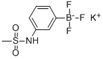 structure of CAS# 850623-67-5, Potassium (3-Methanesulfonylaminophenyl)Trifluoroborate;Potassium 3-(Methylsulfonylamino)Phenyltrifluoroborate, 96%;POTASSIUM (3-METHANESULPHONYLAMINOPHENYL)TRIFLUOROBORATE;POTASSIUM (3-METHANESULFONYLAMINOPHENYL)TRIFLUOROBORATE