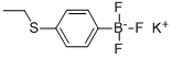 structure of CAS# 850623-75-5, Potassium (4-Ethylthiophenyl)Trifluoroborate;Potassium (4-Ethylthiophenyl)Trifluoroborate 96%;Potassium(4-Ethylthiophenyl)Trifluoroborate96%;POTASSIUM (4-ETHYLTHIOPHENYL)TRIFLUOROBORATE