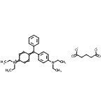 CAS#: 85068-67-3， N-[4-[[4-(diethylamino)phenyl]phenylmethylene]-2,5-cyclohexadien-1-ylidene]-N-ethyl-Ethanaminium pentanedioate (1:1)