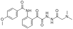CAS#: 85080-15-5， 2-((4-Methoxybenzoyl)Amino)-alpha-Oxobenzeneacetic Acid 2-((Dimethylamino)Acetyl)Hydrazide