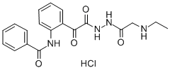 CAS#: 85080-17-7， 2-(Benzoylamino)-alpha-Oxo-Benzeneacetic Acid 2-((Ethylamino)Acetyl)Hydrazide Hydrochloride