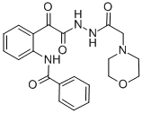 CAS#: 85080-21-3， 4-Morpholineacetic Acid, 2-((2-(Benzoylamino)Phenyl)Oxoacetyl)Hydrazide
