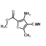 CAS#: 85092-72-4， Methyl 3-amino-4-cyano-5-methyl-2-thiophenecarboxylate