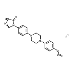 CAS#: 85098-67-5， 2,4-dihydro-4-[4-[4-(4-methoxyphenyl)-1-piperazinyl]phenyl]-3H-1,2,4-Triazol-3-one potassium salt (1:1)