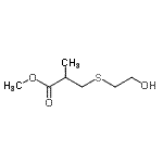 CAS#: 85099-03-2， Methyl 3-[(2-hydroxyethyl)sulfanyl]-2-methylpropanoate